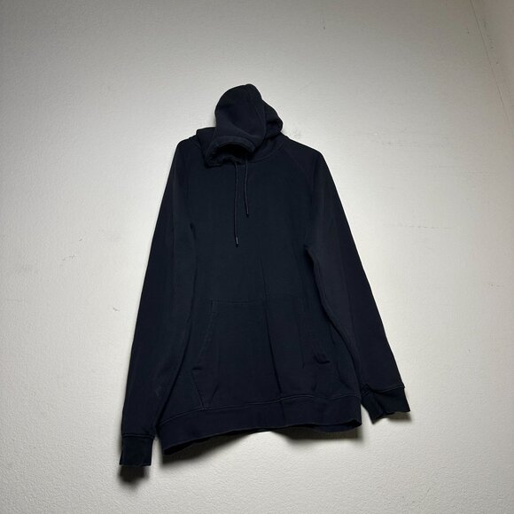 Y2K CSG Black Heavyweight Minimal Hoodie Men 3XL Casual Gymwear Tall Sweater - Picture 4 of 12